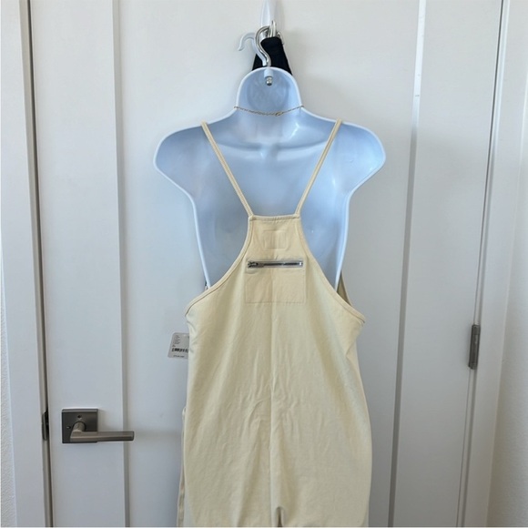 Free people Movement Hot Shot Onesie Jumpsuit Butter Yellow size XL NWOT - Picture 8 of 10